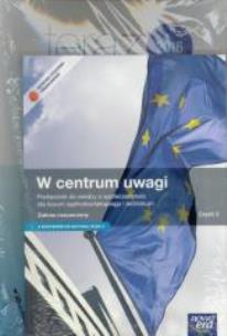 Okładka książki WOS LO 2 W centrum uwagi Podr ZR + Arkusze w.2015