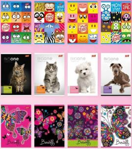 Opakowanie Zeszyt A5/32K gładki MIX (15szt)