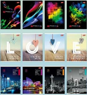 Opakowanie Zeszyt A5/96K kratka MIX dziewczęcy (10szt)