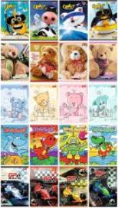 Opakowanie Zeszyt A5/16K gładki MIX (15szt)