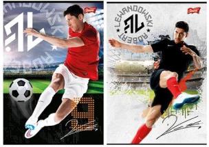 Opakowanie Zeszyt A5/16K linia podwójna Lewandowski (15szt)