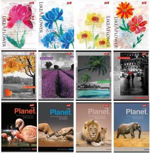 Opakowanie Zeszyt A5/80K kratka MIX dziewczęcy (10szt)