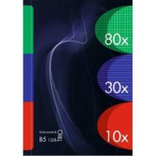 Opakowanie Zeszyt na spirali B5/120K Trio (5szt)