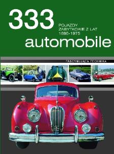 Okładka książki 333 automobile