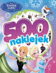 Okładka książki 500 naklejek. Kraina lodu