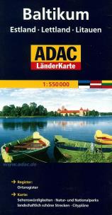 Okładka książki ADAC Kraje Bałtyckie 1:550 000