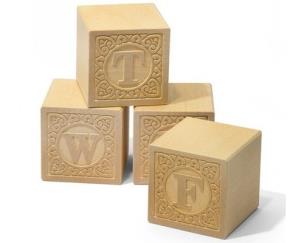 Opakowanie Alfabet Drewniane klocki