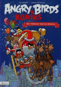 Okładka książki Angry Birds. Komiks. Mały pomocnik Świętego Mikołaja