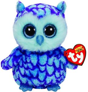 Opakowanie Beanie Boos Oscar - fioletowo-niebieska sowa średnia