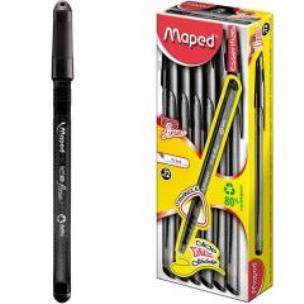 Opakowanie Długopis Ice Fine czarny (12szt) MAPED