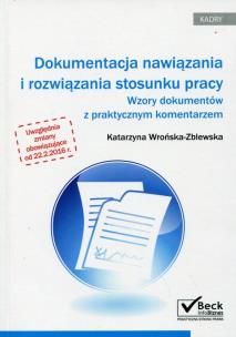 Okładka książki Dokumentacja nawiązania i rozwiązania stosunku pracy