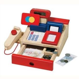 Opakowanie Drewniana kasa sklepowa