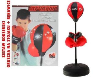 Opakowanie Duży zestaw bokserski gruszka + rękawice