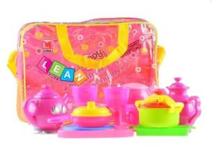 Opakowanie Duży zestaw naczyń kuchennych w torbie 31el.