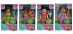 Okładka książki Evi z różnych stron świata, 4 rodzaje