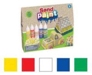 Opakowanie Farba BASIC 5 kolorów do piasku