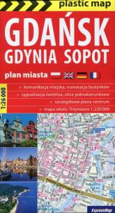 Opakowanie Gdańsk Gdynia Sopot plan miasta 1:26 000