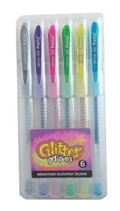 Opakowanie Glitter Gel Pen 6 kolorów