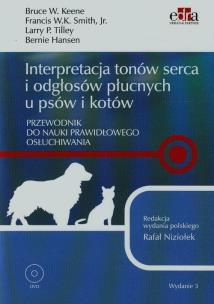 Okładka książki Interpretacja tonów serca i odgłosów płucnych u psów i kotów + DVD