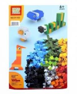 Opakowanie Klocki konstrukcyjne zwierzęta 160el