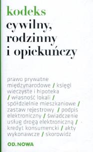 Okładka książki Kodeks cywilny, rodzinny i opiekuńczy