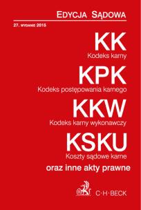 Opakowanie Kodeks karny. Kodeks postępowania karnego. Kodeks karny wykonawczy. Koszty sądowe karne