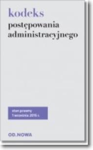 Okładka książki Kodeks postępowania administracyjnego