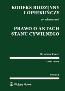 Okładka książki Kodeks rodzinny i opiekuńczy ze schematami. Prawo o aktach stanu cywilnego
