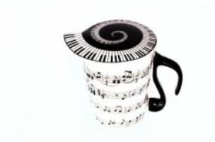 Opakowanie Kubek z pokrywką - pięciolinia