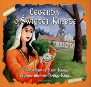 Okładka książki Legenda o Św. Kindze wersja pol. ang. niem.