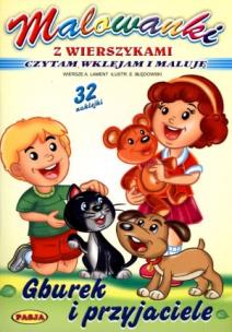 Okładka książki Malowanki z wierszykami - Gburek i przyjac. PASJA