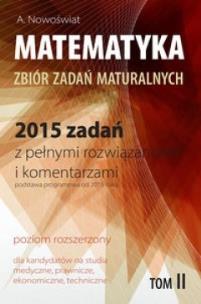 Okładka książki Matematyka 2015 zadań z pełnymi rozwiązaniami