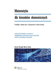 Okładka książki Matematyka dla kierunków ekonomicznych