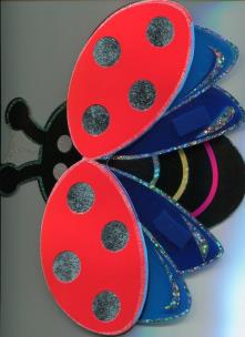 Opakowanie Naklejka dekoracyjna 3D duża Biedronka w locie