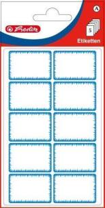 Opakowanie Naklejki A Etykiety biało- niebieskie