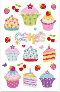 Okładka książki Naklejki A ozdobne Ciasteczka