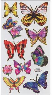 Opakowanie Naklejki A ozdobne holograficzne Motyle