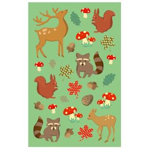 Opakowanie Naklejki A ozdobne Las/Zwierzątka