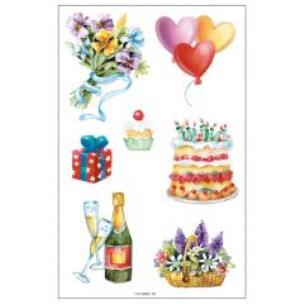 Opakowanie Naklejki A ozdobne Urodziny II
