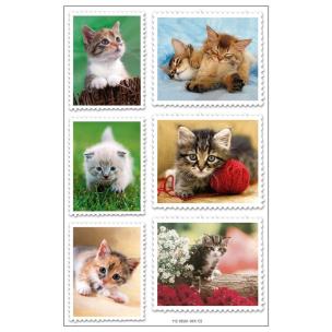 Opakowanie Naklejki A ozdobne Znaczki kotki