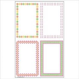 Opakowanie Naklejki A Ramki pastelowe