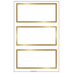 Opakowanie Naklejki A Ramki złote