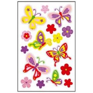 Opakowanie Naklejki C ozdobne Motylki/Kwiatuszki