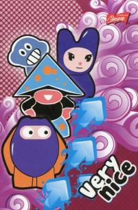 Opakowanie Notatnik A7 w kratkę 50 kartek krata mix okładek