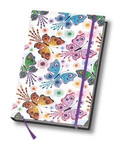 Opakowanie Notes A5 Art book 80 kartek w linie Motyle