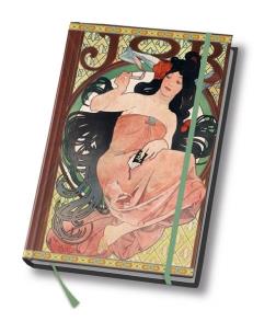 Opakowanie Notes A6 Art book 80 kartek w linie Alfons Mucha