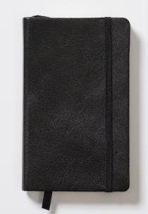 Opakowanie Notes Pocket w kratkę czarny skórzany w etui