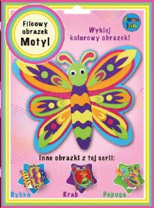 Opakowanie Obrazek filcowy Motyl