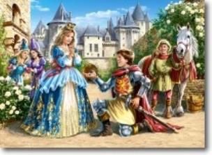 Opakowanie Puzzle 300 elementów Princess and Knight