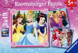 Opakowanie Puzzle Disney Księżniczki 3x49